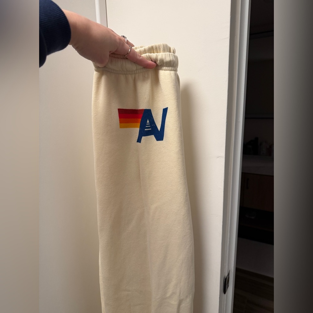 Aviator Nation Cream Sweatpants size XL Brand New